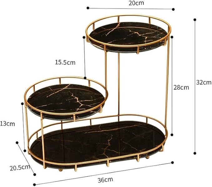 Multi-level Vanity Rack is Perfect for Keeping your Beauty Essentials Organized and Easily Accessible. With Multiple Levels and Compartments