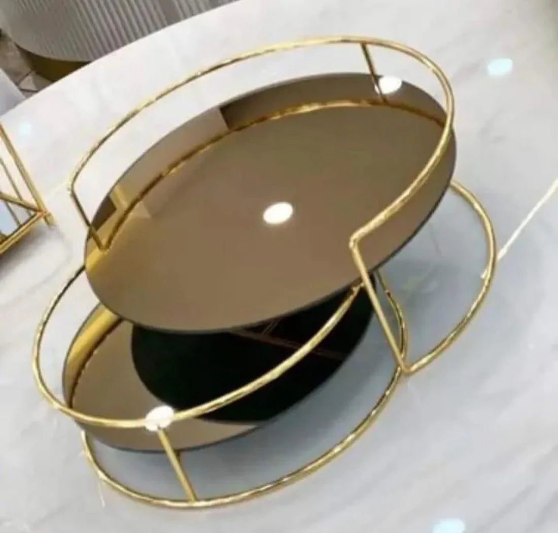 Latest Design Double Decker Makeup Organizers Tray Cosmetics Jewelry & Perfume. organize your makeup, jewelry, and perfumes with our latest double-decker tray