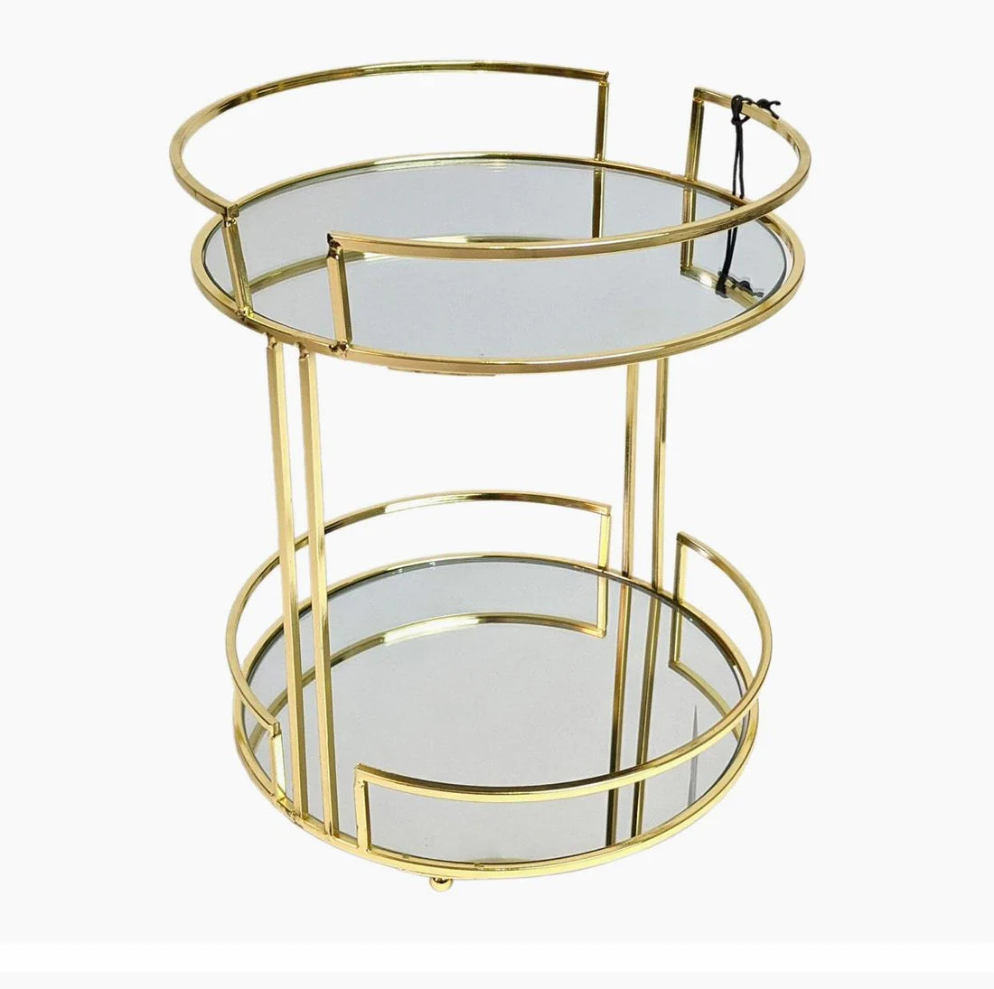 Luxury Round Shape 2-Layer Organizer Tray. With a sleek round design and two spacious layers
