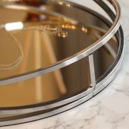 Luxury Silver Decorative Tray Elevate your space with our Luxury Silver Decorative Tray. Crafted with quality and style in mind,