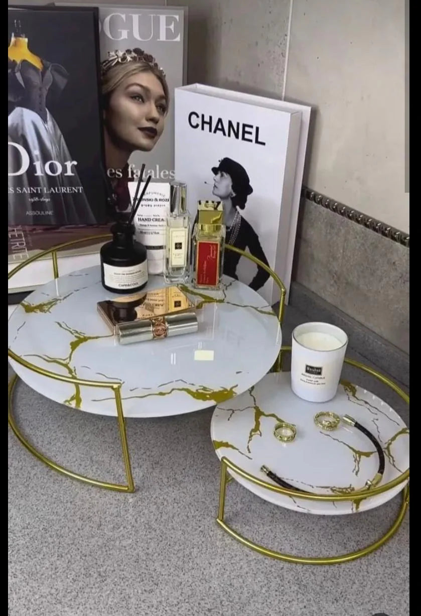 Latest Design Double Decker Makeup Organizers Tray Cosmetics Jewelry & Perfume. organize your makeup, jewelry, and perfumes with our latest double-decker tray