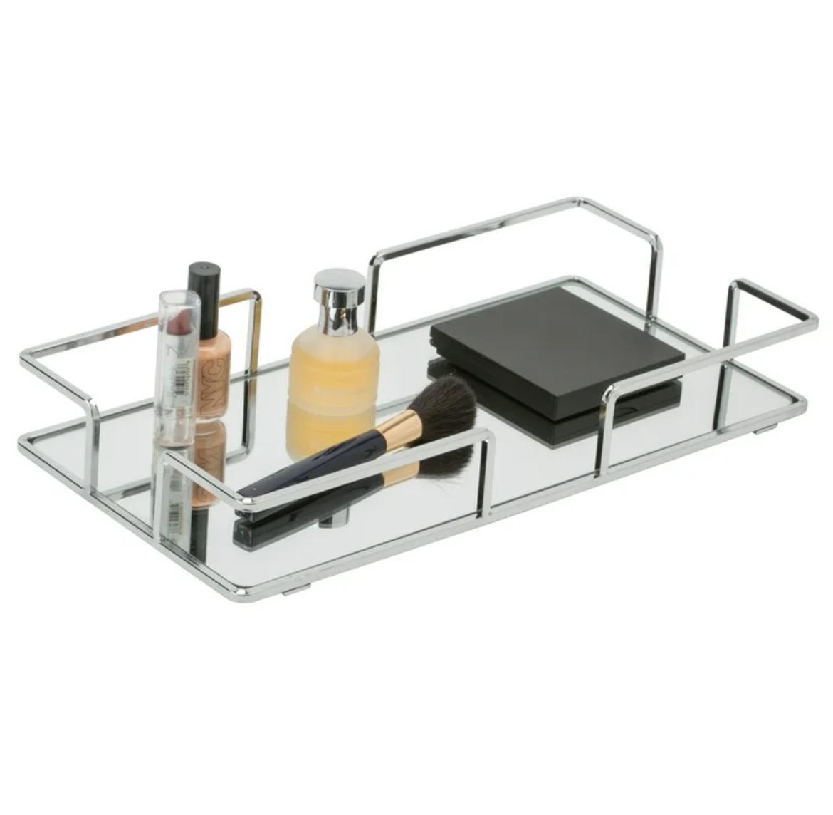 Glass Vanity Tray  Its multi-purpose design allows for easy and stylish storage of all your essential